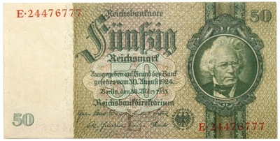 Niemcy - BANKNOT - 50 Marek 1933 - emisja 1941
