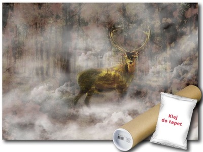 FOTOTAPETA JELEŃ WE MGLE 12A F2XL 312x219 F10145
