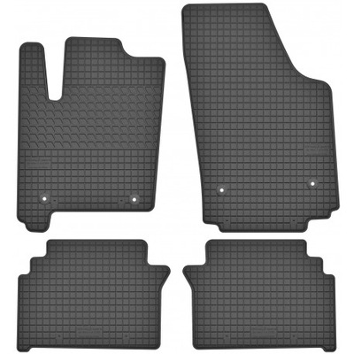 MATS RUBBER ALPHACAR 2 PC. BLACK - milautoparts-fr.ukrlive.com