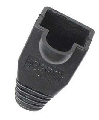 10 sztuk osłony wtyku 8p8c RJ45 RJ-45 kolor czarny