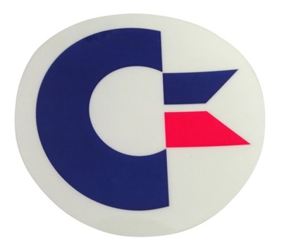 Sticker naklejka na auto okrągła Commodore