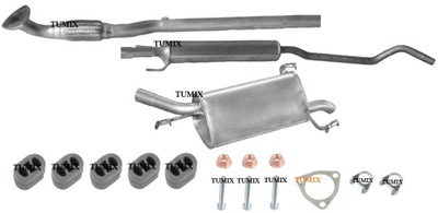 OPEL CORSA C 1.0 1.2 1.4 SILENCERS KPL.+ GIFT - milautoparts-fr.ukrlive.com