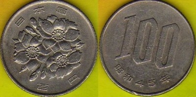 Japonia 100 Yen 1970 r.