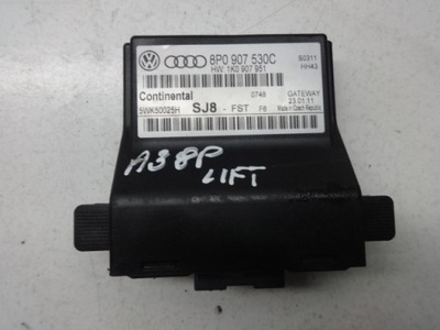 Audi a3 8p lift 08-12r модуль шлюз 8p0907530c фото №1
