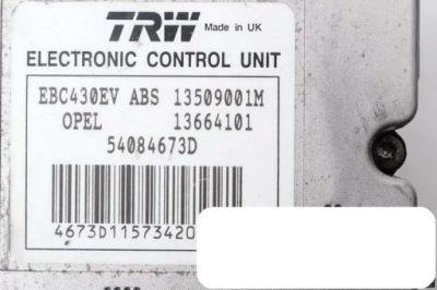 ABS OPEL VECTRA 1.8 13509001M 13664101 54084673D