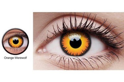 ~ ORANGE WEREWOLF ~ KOLOROWE SOCZEWKI CRAZY LENS ~
