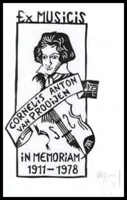 Bandosz 1984 Exlibris X3 Mozart Skrzypce Muzyka 75