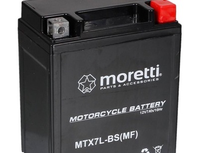 Akumulator Moretti YTX7L-BS 12V 7Ah 90A