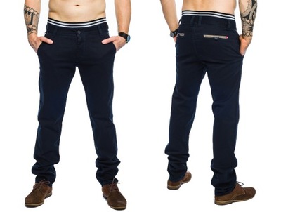 SPODNIE MĘSKIE CHINOSY VANKEL JEANS 561B- 92cm/L32
