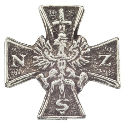 Krzyż NSZ Narodowe Siły Zbrojne miniatura wpinka