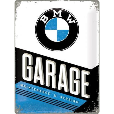 Tablica szyld BMW GARAGE metalowy blacha 30x40