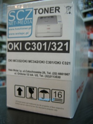 Toner do Oki C301 C321 BK MC332 MC342 C301 C321