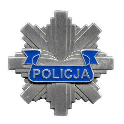 Policyjna ODZNAKA BLACHA POLICJI GWIAZDA 40 mm