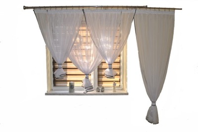 KOMPLET BALKONOWY gotowa firanka 600/230 N3