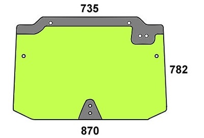 GLASS REAR CASE JX 1060C 1070C 1075C ... QUANTUM - milautoparts-fr.ukrlive.com