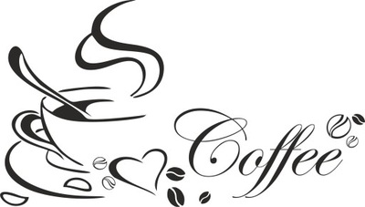 Szablony malarskie do kuchni coffee kawa 200cm