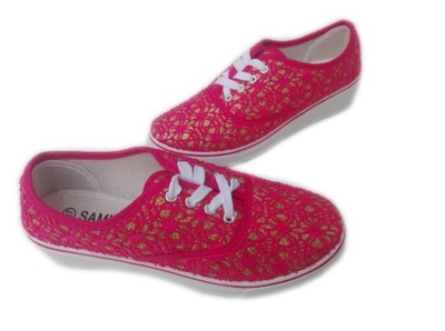 TENISÓWKI TRAMPKI NA KOTURNIE BUTY HIT DAMSKIE 38
