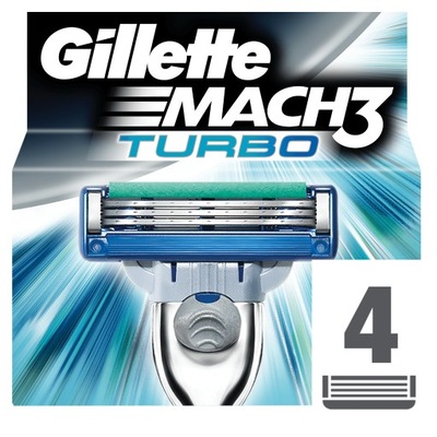 Gillette Mach3 Wkłady do Maszynki do Golenia 4szt