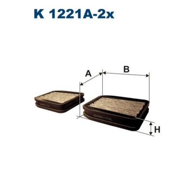 FILTER CABINS CABIN 1221A-2X FILTRON MERCEDES - milautoparts-fr.ukrlive.com