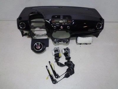 Fiat 500 przed lift приборная панель подушка безопасности ремни комплект фото №1