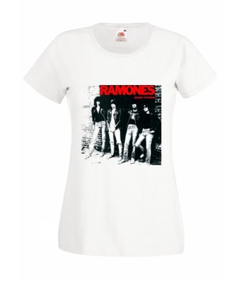 L KOSZULKA DAMSKA RAMONES PUNK ROCK LEGENDA WZOR