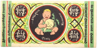 Niemcy - Bielefeld - BANKNOT - NOTGELD - 5 Marek 1918 - DZIECKO
