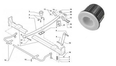 BUSHING SPRINGS FIAT T. DUCATO 06- - milautoparts-fr.ukrlive.com