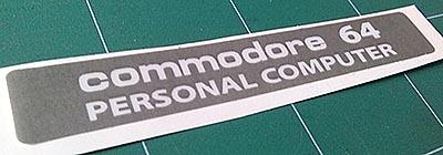 Sticker znaczek Commodore C64 C folia laminat
