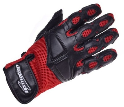 RĘKAWICE SKUTER MOTOCYKL SIATKA RED IN MOTION XXL