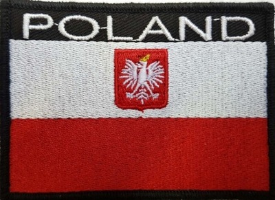 NASZYWKA Flaga POLAND godło orzełek RZEP na czapkę