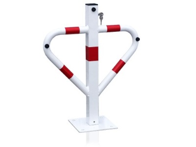 Блокировка парковочная треугольник белый складная фото №1