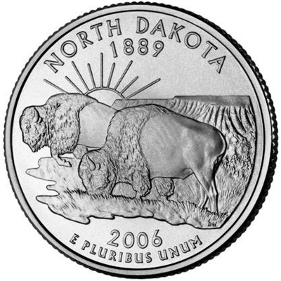 25 cent (2006) Stany USA - North Dakota Mennica Philadelphia
