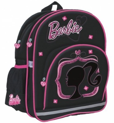Plecak szkolny wielokomorowy Barbie Starpak czarny, Odcienie różu