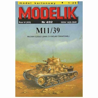 Modelik 4/02 Włoski czołg lekki M11/39 1:25