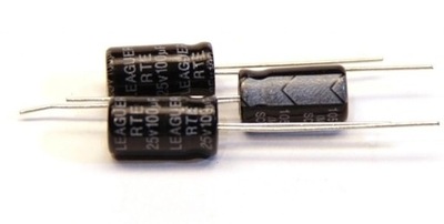 Kondensator 100uF/25V Low ESR 105'C 20szt