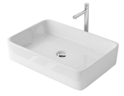 UMYWALKA PROSTOKĄTNA NABLATOWA 48x37 CUBICO