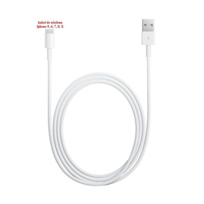 Kabel USB do iPhone 5 5S 6 6S 7 8 X 2M