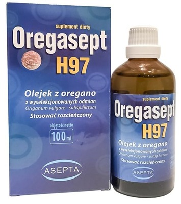 OREGASEPT H97 100ml Olej z Oregano Pasożyty ASEPTA