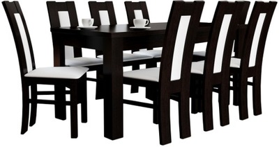 Rozkładany stół z 8 krzesłami zestaw
