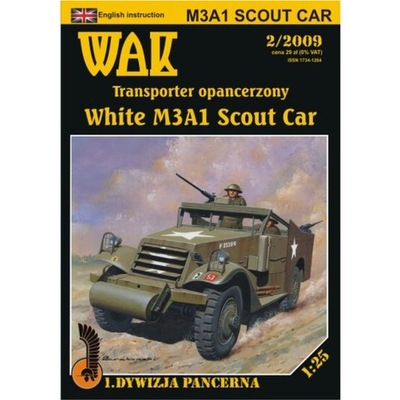 WAK 2/09 - Transporter White M3A1 Scout Car 1:25