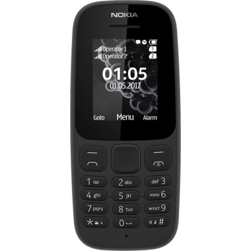 МОБИЛЬНЫЙ ТЕЛЕФОН NOKIA 105 С ДВУМЯ SIM-картами ДЛЯ ПОЖИЛЫХ, КЛАССИЧЕСКИЙ, ПРОСТОЙ