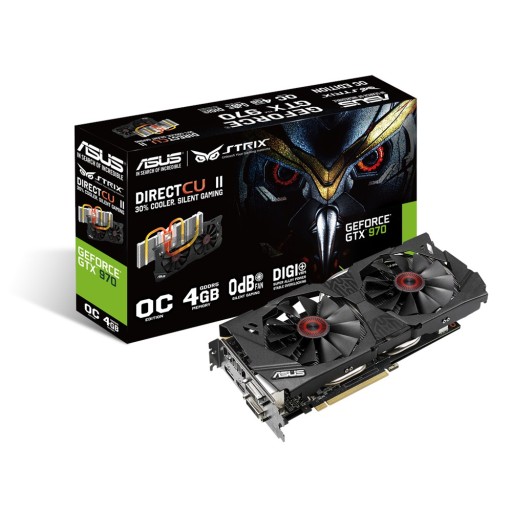 Видеокарта Asus GeForce GTX 970 Strix 4 ГБ 256 DC2OC-4GD5 DP КЛАСС А