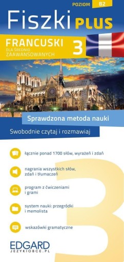 French Flashcards PLUS для среднего уровня 3 Wąsowicz Wojciech