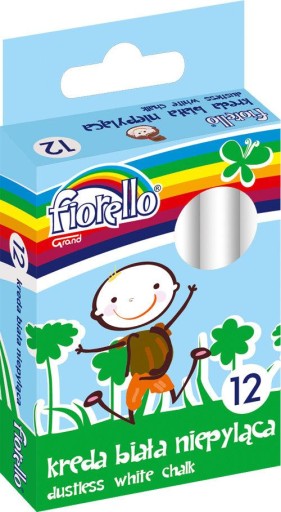 Kreda szkolna biała 12szt FIORELLO
