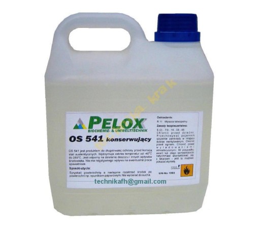 PELOX OS-541 KONSERWACJI ochrony STALI NIERDZEWNEJ