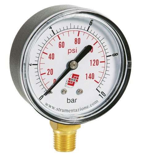 Manometr standardowy powietrza G1/4R 63mm, 0-10bar