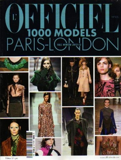 L'OFFICIEL 1000 Модели № 125 Париж-Лондон 2012 г.