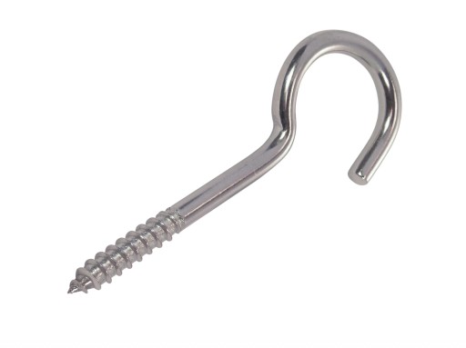 20 x Wkręt Wkręty Nierdzewne do drewna zagięty z hakiem V4 5,2x80mm