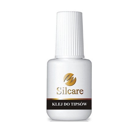 Нанесите TIPS GLUE 7,5 г с помощью кисточки SILCARE.