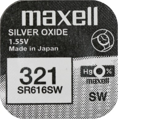 1x СЕРЕБРЯНАЯ БАТАРЕЯ MAXELL SR 616 SW 321 SR65 611